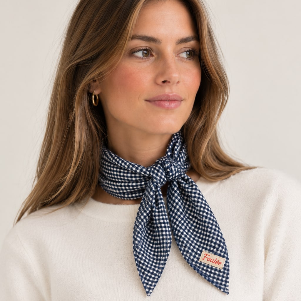 Foulard Colette porté