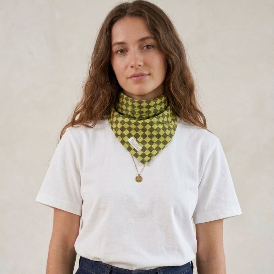 Foulard Gabrielle porté